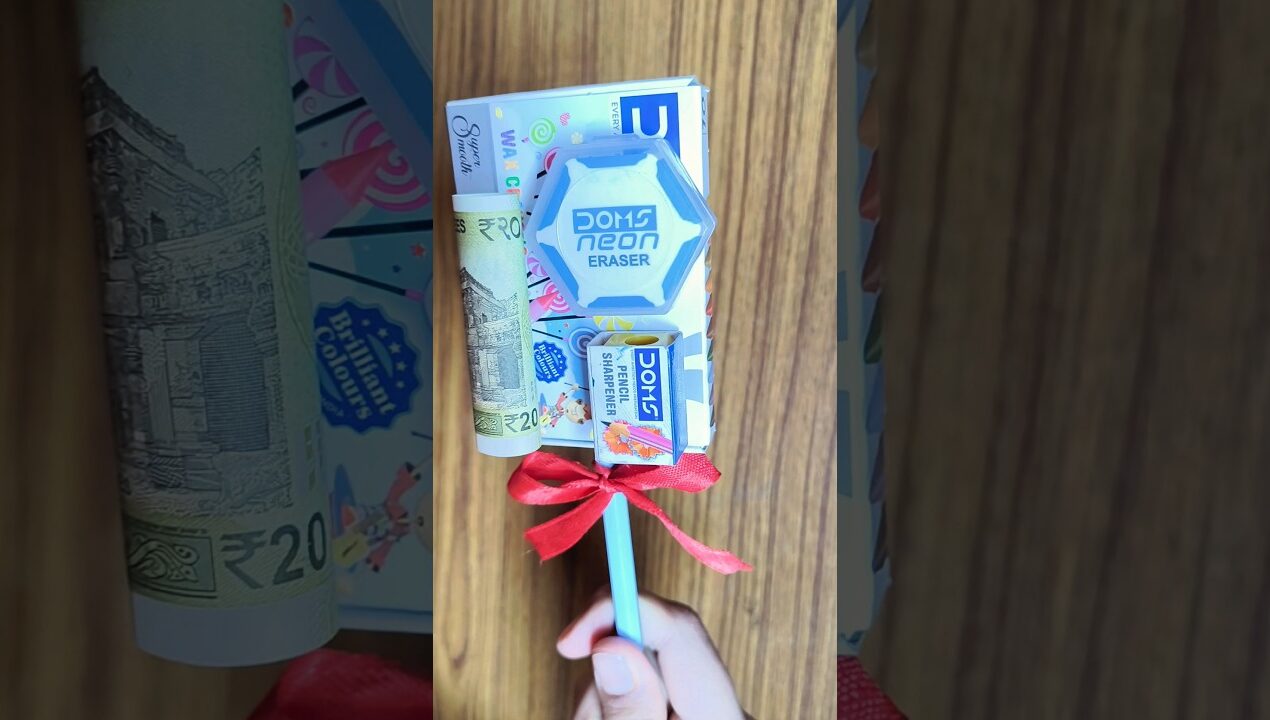 Kanjak gift idea🎁in just 50 rupees| DIY gift😍#diy#shorts#gift#navratri#kanjak#giftideas#viral#gifts
