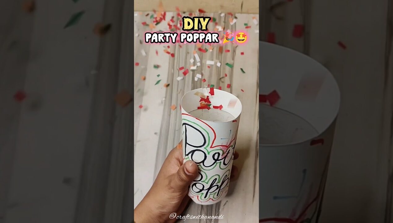 Party poppar 🎉 👉#diy #viral #diycrafts #shorts #popparty #birthdaycelebration
