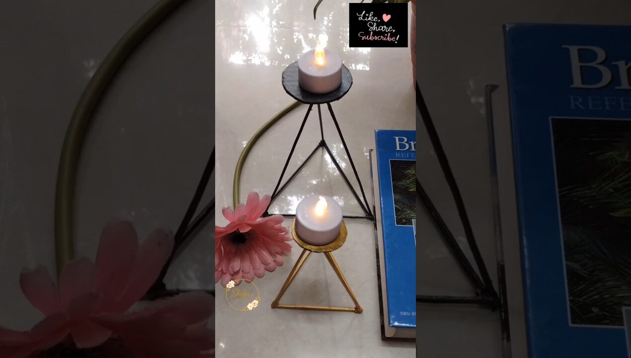 Quick DIY Candle Holder ✨#diy #shotrs #trending#homedecor  #homedecoridea  #easycraft #shortviral