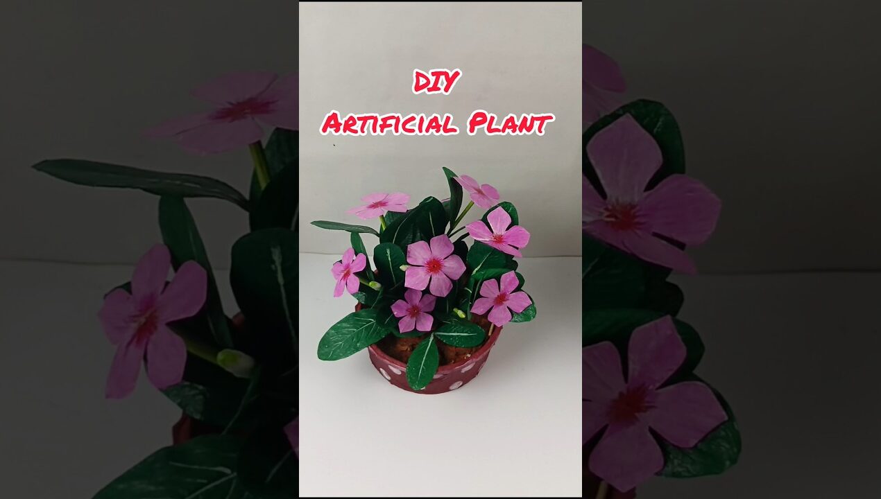 🌸DIY Artificial Plant 🍀#shorts #viralshorts #handmade #artificialplant #craftideas #diyplanter