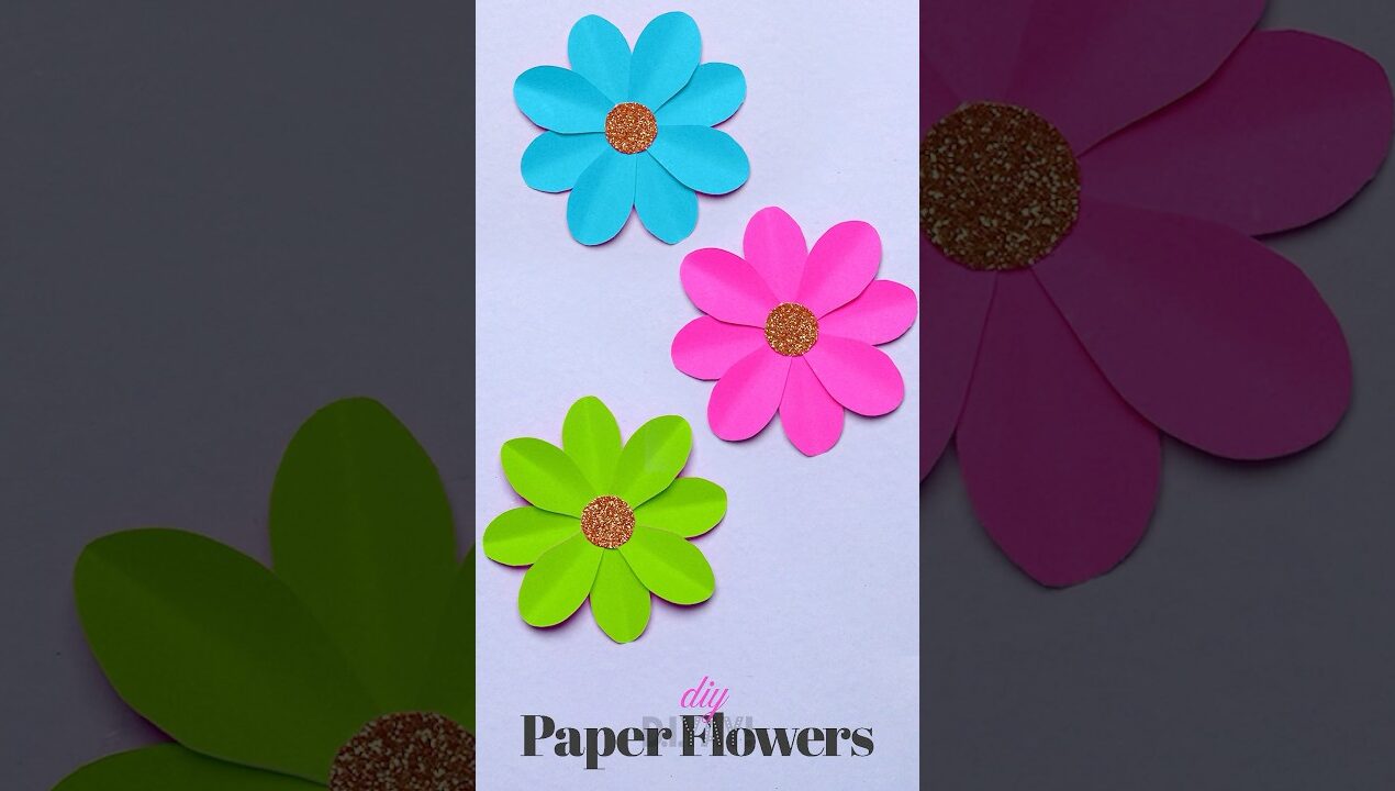 Make Easy DIY Paper Flowers Like a Pro 🌺 #papercrafts #paperflower #craftideas