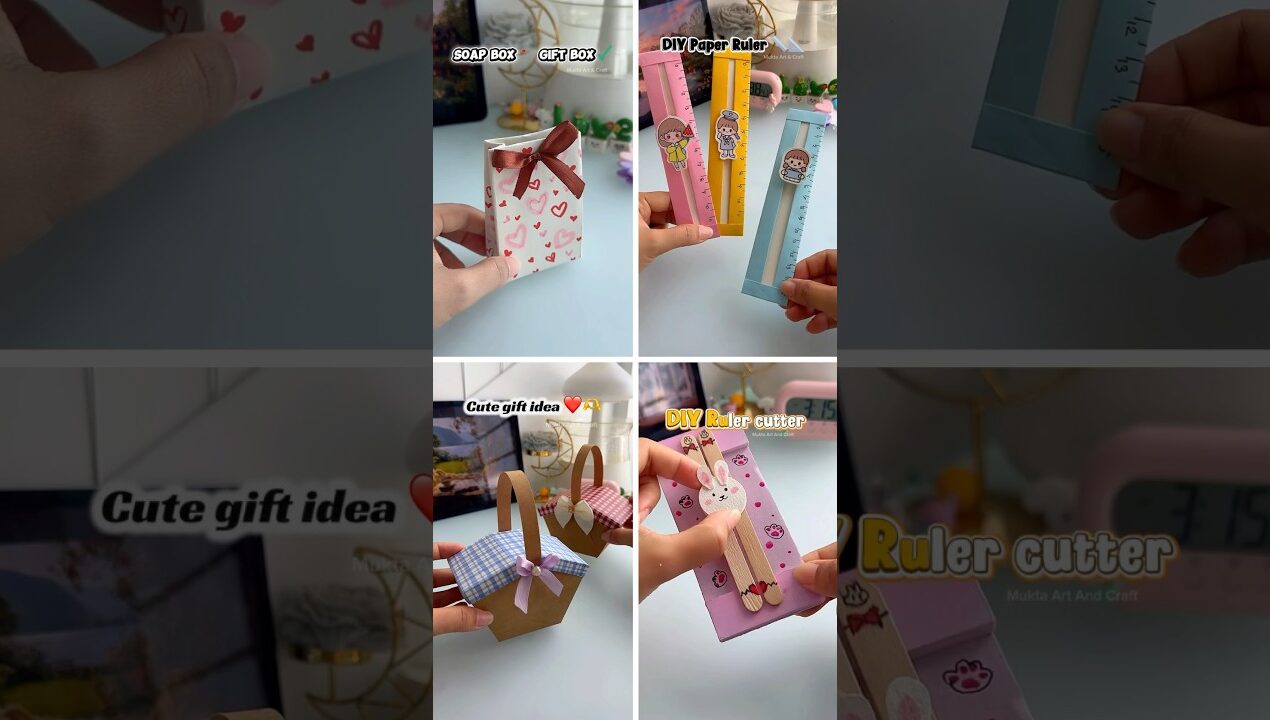 DIY cute paper craft 😍✨#shorts #art #diy #yourubeshorts