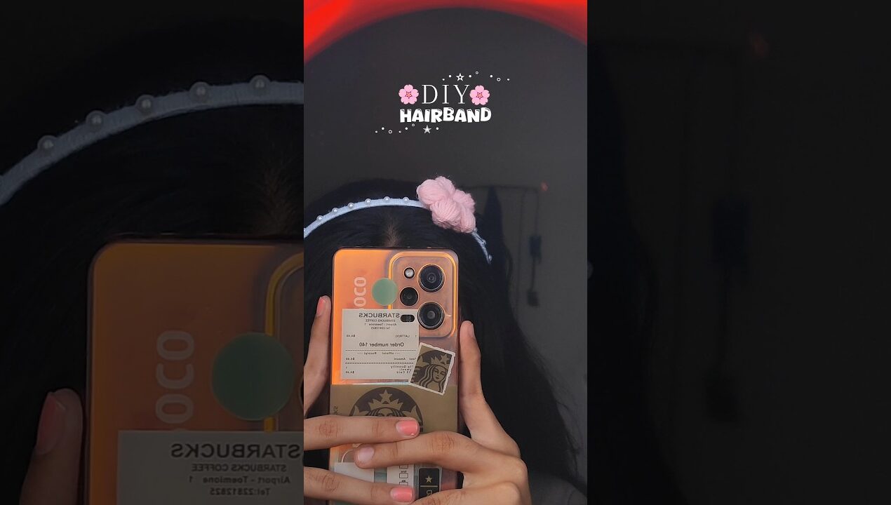 Diy Cute Hair Band 🌸 || How to make hair band #shorts #viral #trending #craft #diy  #handmade #art