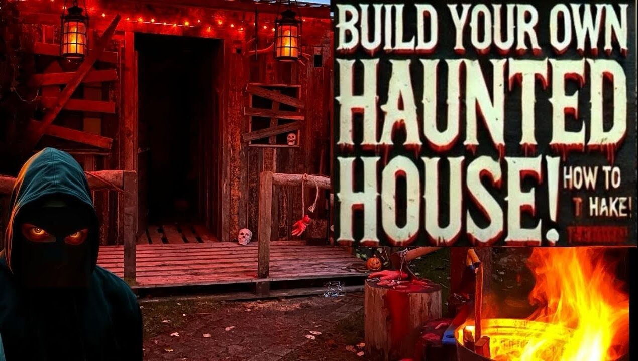 DIY pallet haunted house