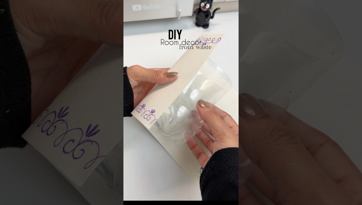 DIY Room Decor idea from waste #shorts  #diy