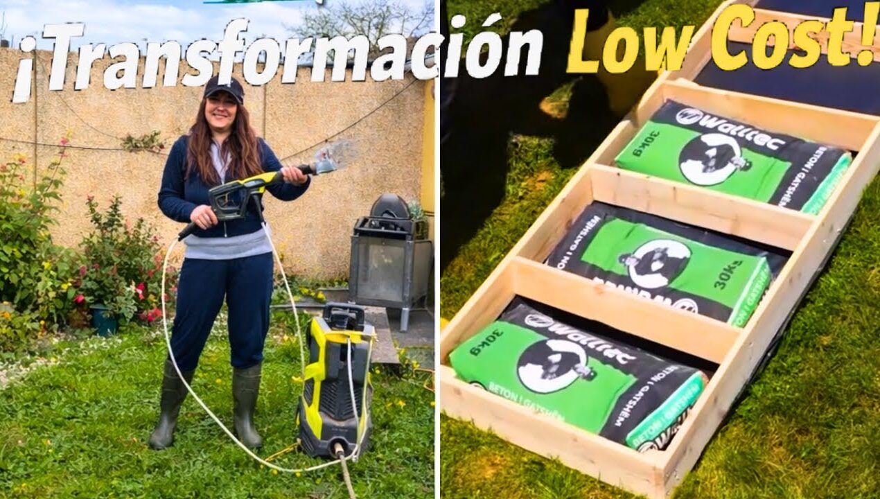 Transformación del jardín: limpieza extrema + escaleras paso a paso