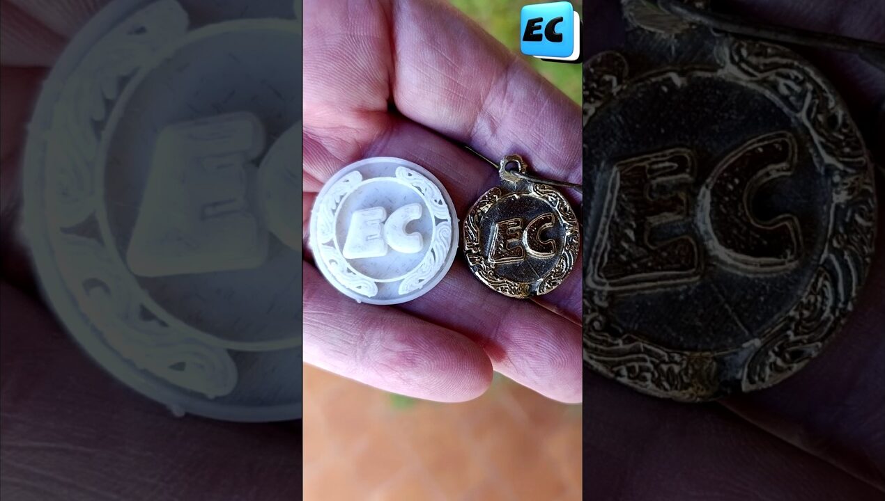 Moldes de plástico a bronce con el microondas #diy