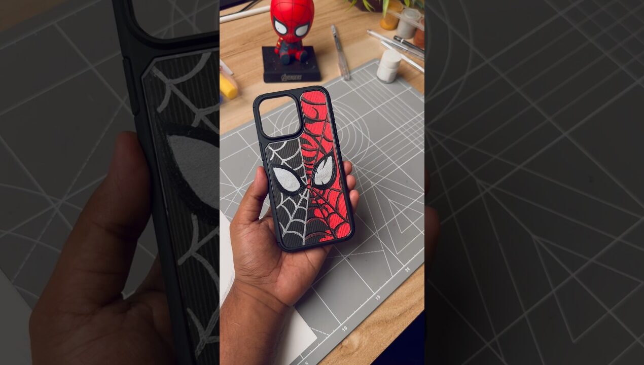 Phone Case Art, Spider-Man 😍 #shorts #art #painting #diy