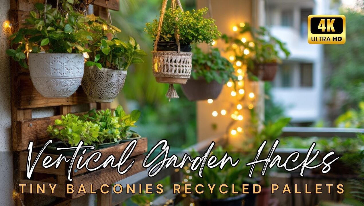📦 Ten Clever Vertical Garden Hacks for Tiny Urban Balconies Using Recycled Pallets