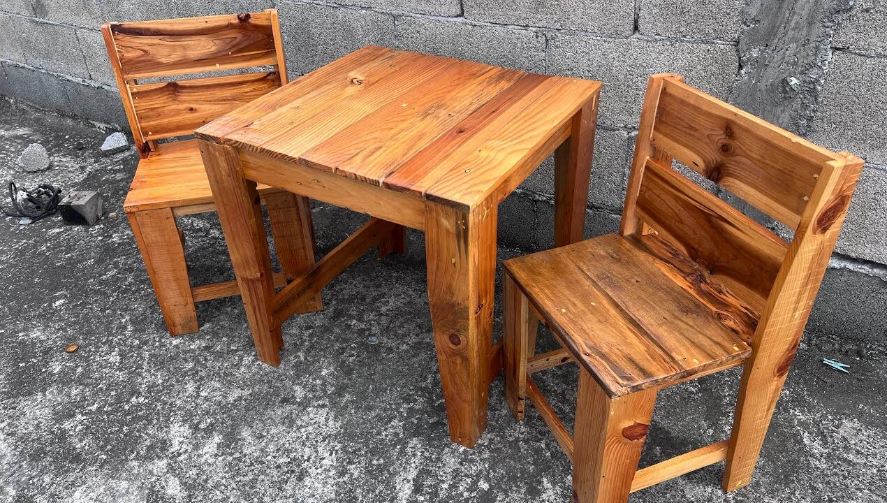 Ideas con pallets: comedor para niño