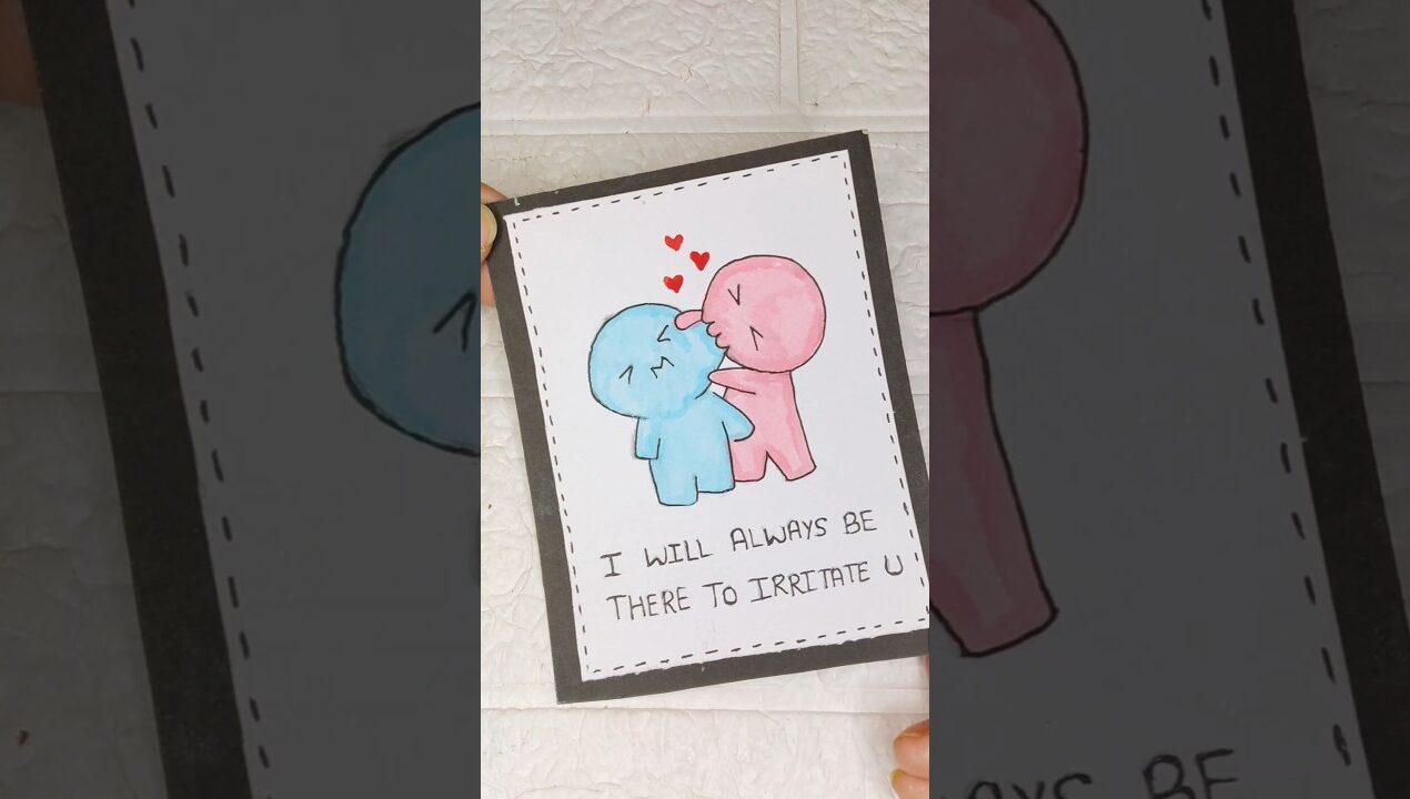 Handmade card for your loved ones | easy gift card ideas #diy #craft #handmade #giftideas #couple