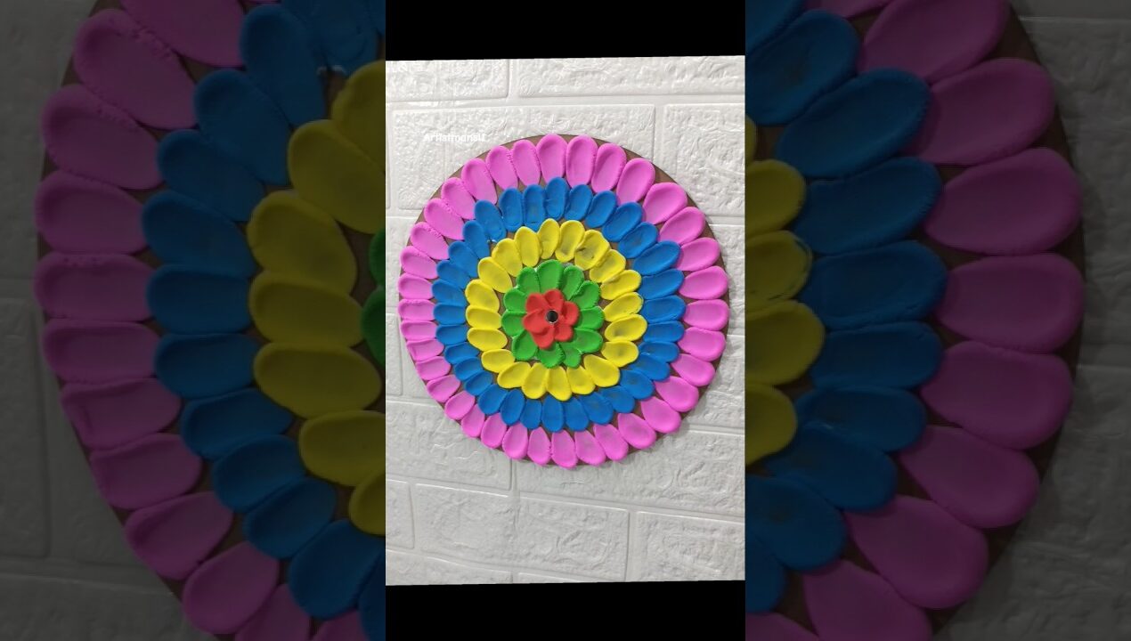DIY Super Clay /Easy wall hangingcraft ideas#wallhanging#craft#diy#viral #shorts #superclay