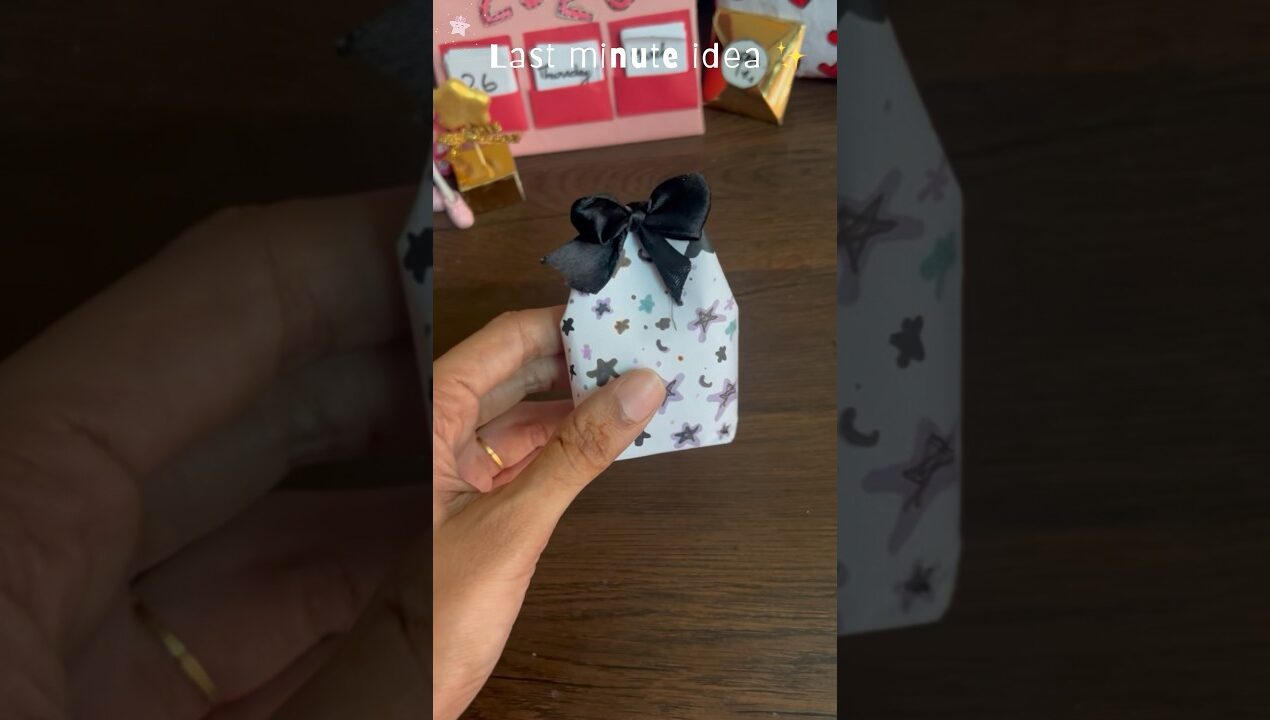 Try this quick and easy  gift packing idea #diy #shorts