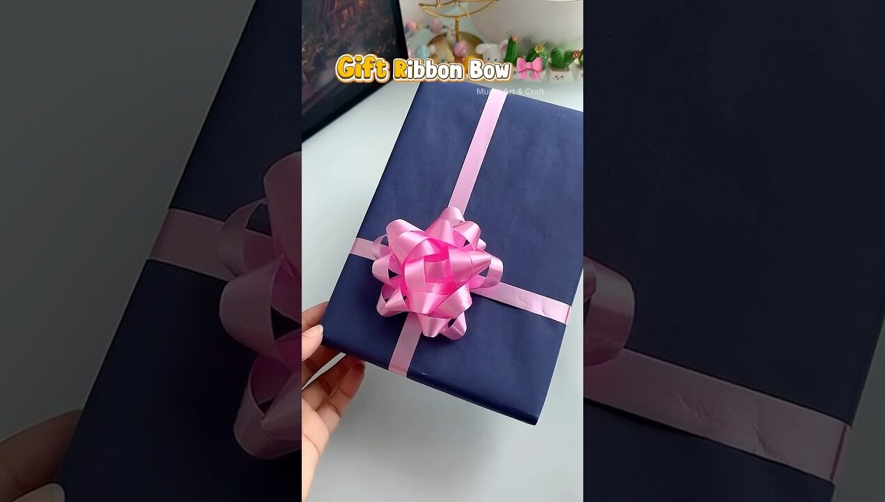 I couldn’t Stop Watching This Bow Trick🎀✨#shorts #art #diy #craft #youtubeshorts