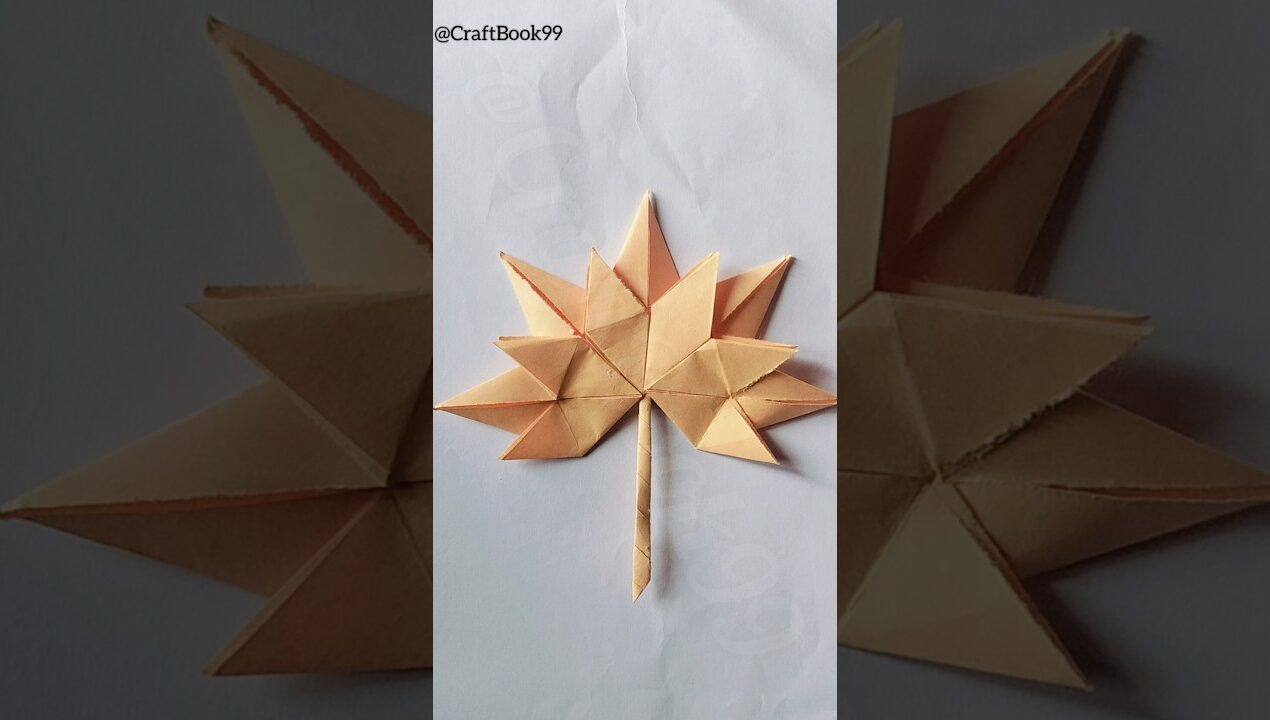 DIY Maple Leaf 🍁| Paper Craft |#homemadepapercraft #papercraft #diy @CraftBook99