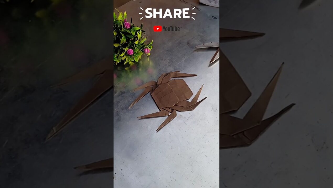 AMAZING ORIGAMI SPIDER 🕷️ | EASY PAPER SPIDER MAKING 😱 | DIY PAPER CRAFT IDEA #SHORTS