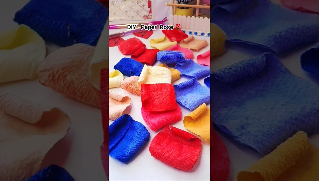 DIY  Paper Rose #diy #craft #shorts