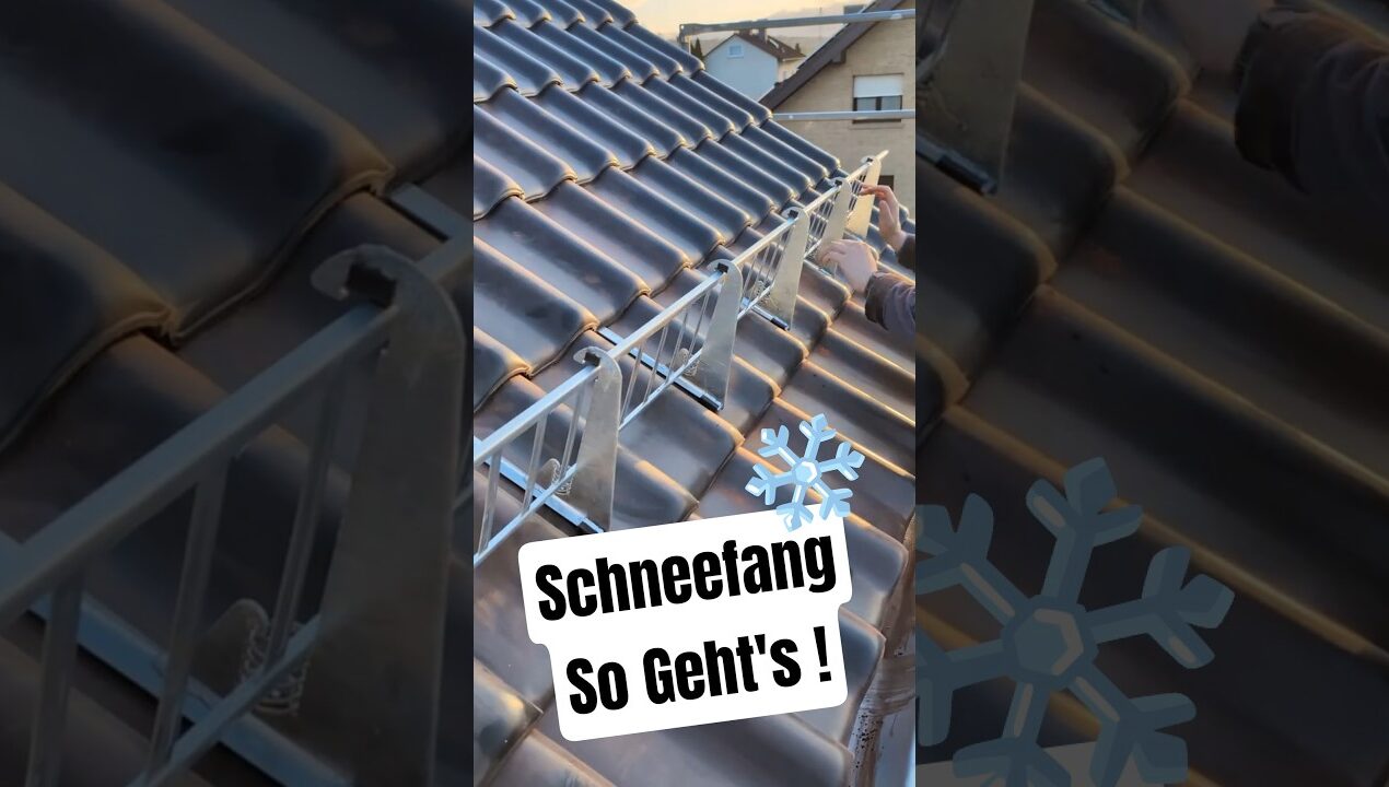 Schneefang selbst montieren 🏠❄️ So geht’s richtig! #DIY #Dach