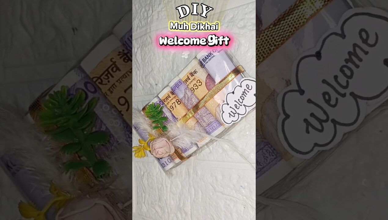 DIY | Muh Dikhai gift | Welcome #gift #diy #ideas #art #youtubeshorts #viral #craft #beautiful