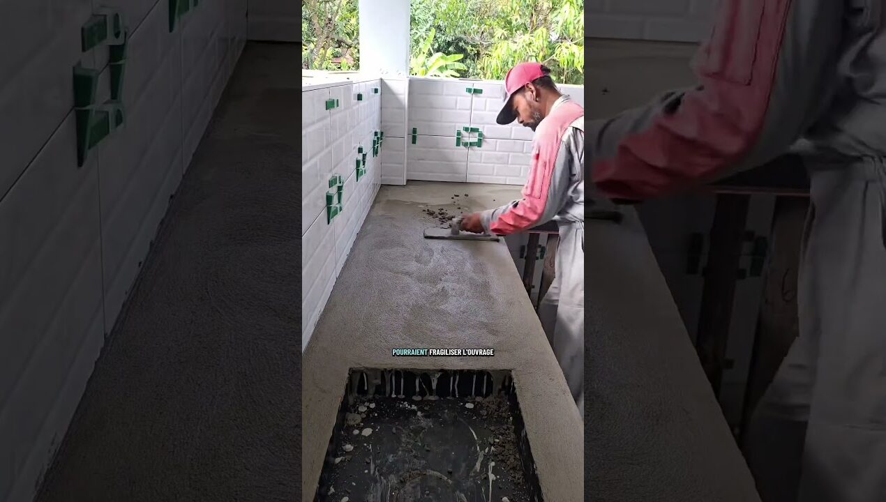 Construction d’un plan de travail sur mesure #diy #bricolage #renovation #travaux #construction
