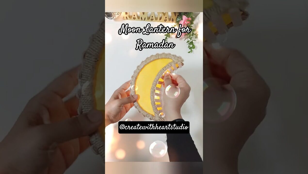 “DIY Moon Lantern”#diy#decor#shorts#craft# #handmade#createwithheartstudio #craftideas