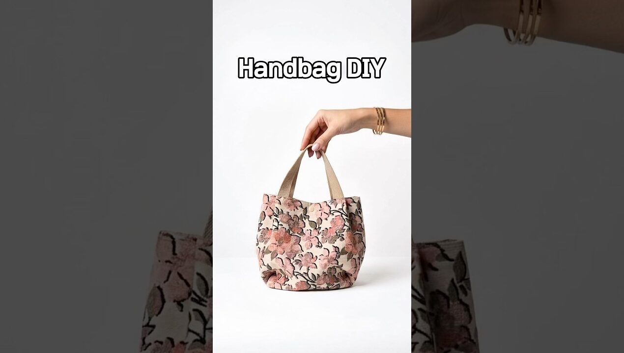 Easy & Cute Tote Handbag diy 🎀👜 sewing tutorial