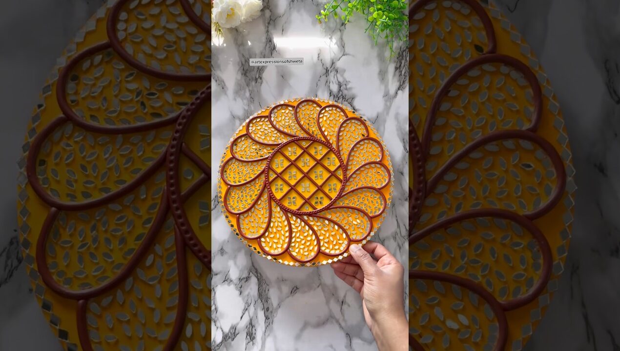 Lippan Art ❤️😍 | Handmade Wall Decor #shorts #art #diy #trending