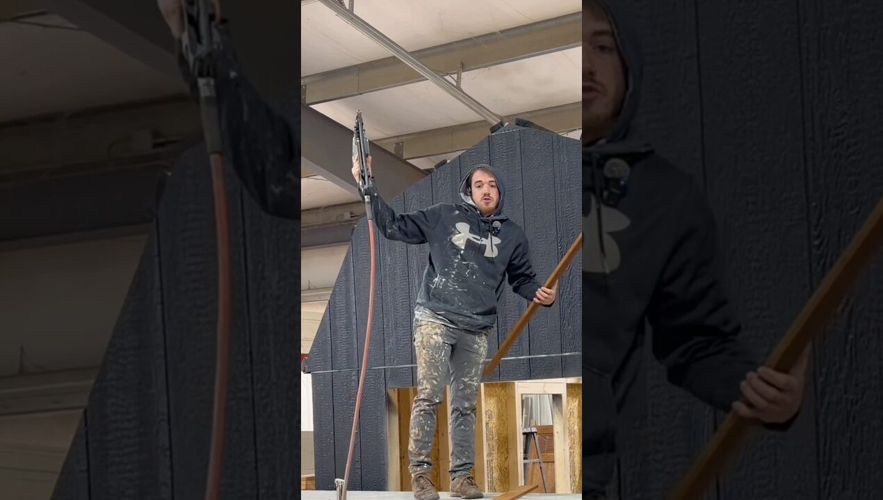 This trim make it look waay better. #diy #woodworking #sheds #construction #carpentry