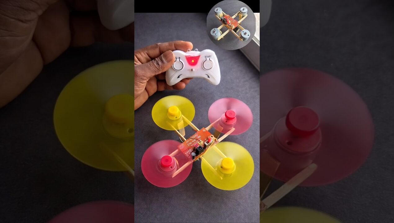Mini RC drone simple homemade  Mini remote control DIY Drone