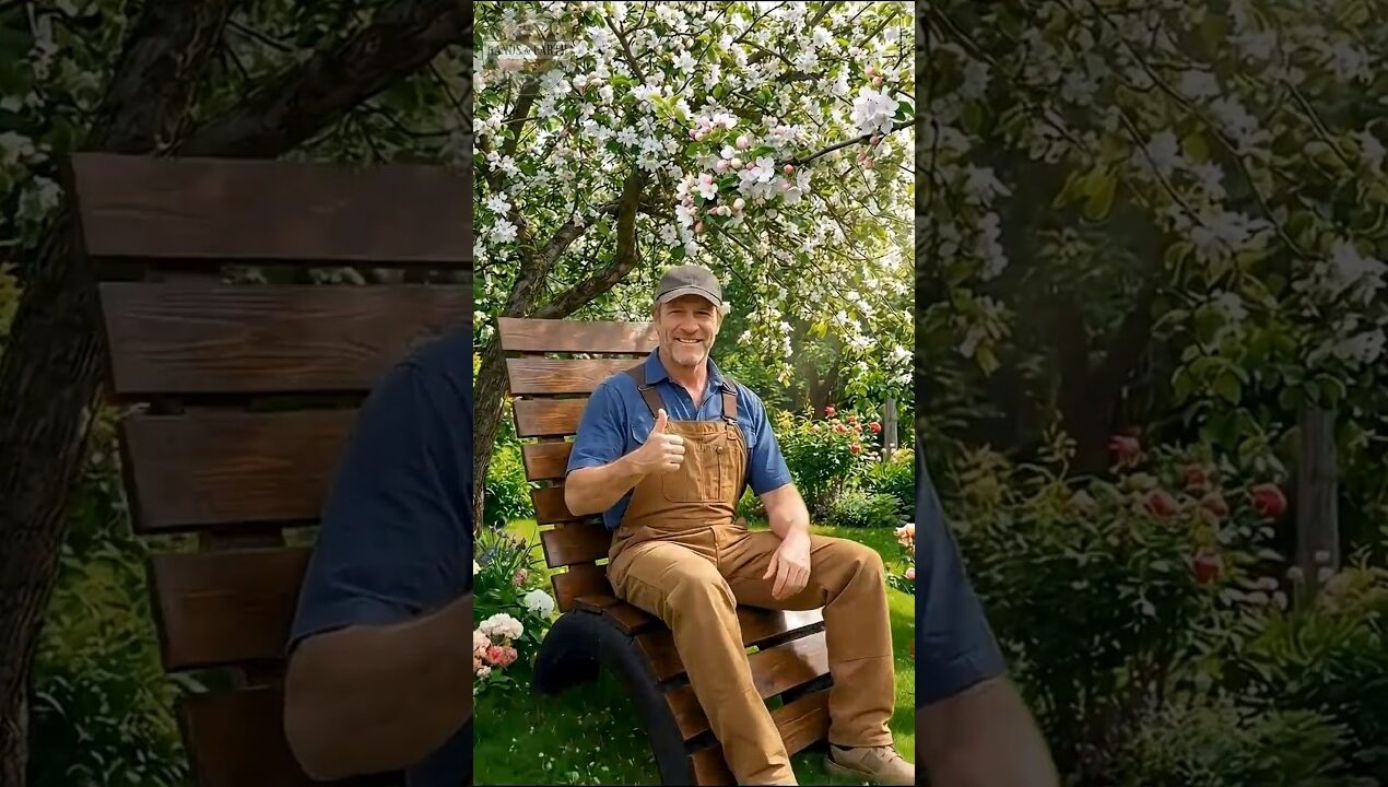 Don't Throw Away Old Tires! 🛞 Genius DIY Garden Chair Idea #upcycling #diy