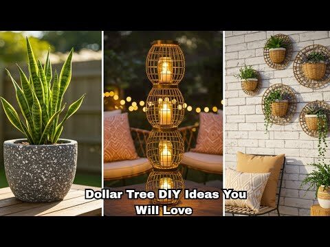 🏡 Transform Your PATIO into a LUXURY Oasis with Dollar Tree DIYs! | Budget-Friendly Garden Hacks 🌿