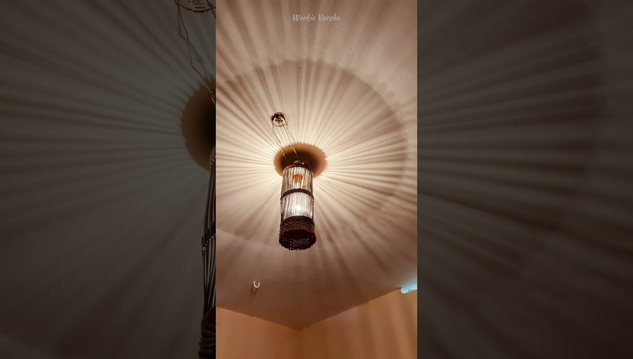 Beautiful Hanging Light Making DIY With Wood & Waste Materials✨