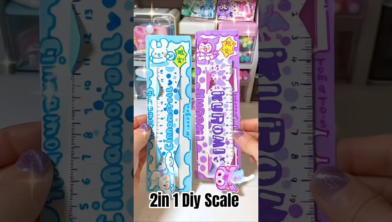 2 in 1 Scale 😱 Only with Paper #diy #craft#stationery #trending #viral