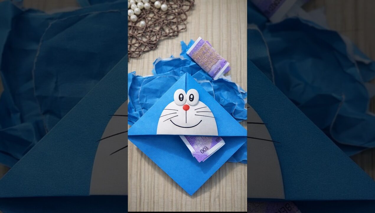 Doremon easy craft ideas for kids ll easy craft #shortvideo #youtubeshorts #artandcraft #paper #diy