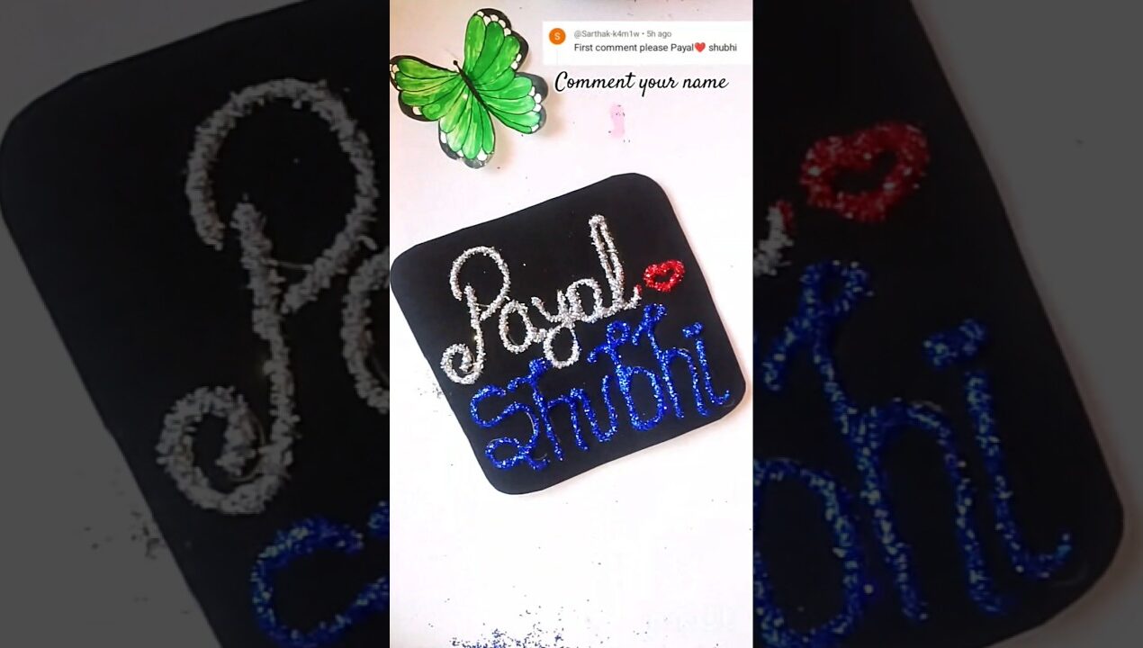 AAP apna name nhi likhege kya? #diy #comment #craft #viral #trending #youtubeshorts #ytshorts #video