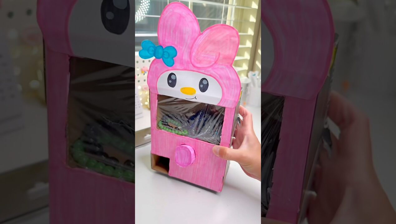 😮Cute DIY Vending Machine✨!? #papercrafts #cutecrafts #diycrafts #diy #crafts