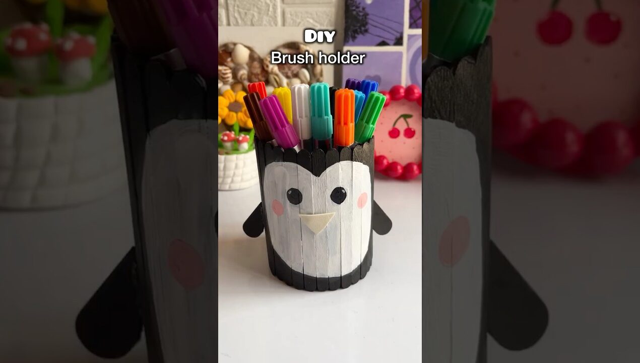 Diy pen holder 🧿🩷 #artscraft #craft #craftideas #satisfying #viralshorts #creativeart #diypen