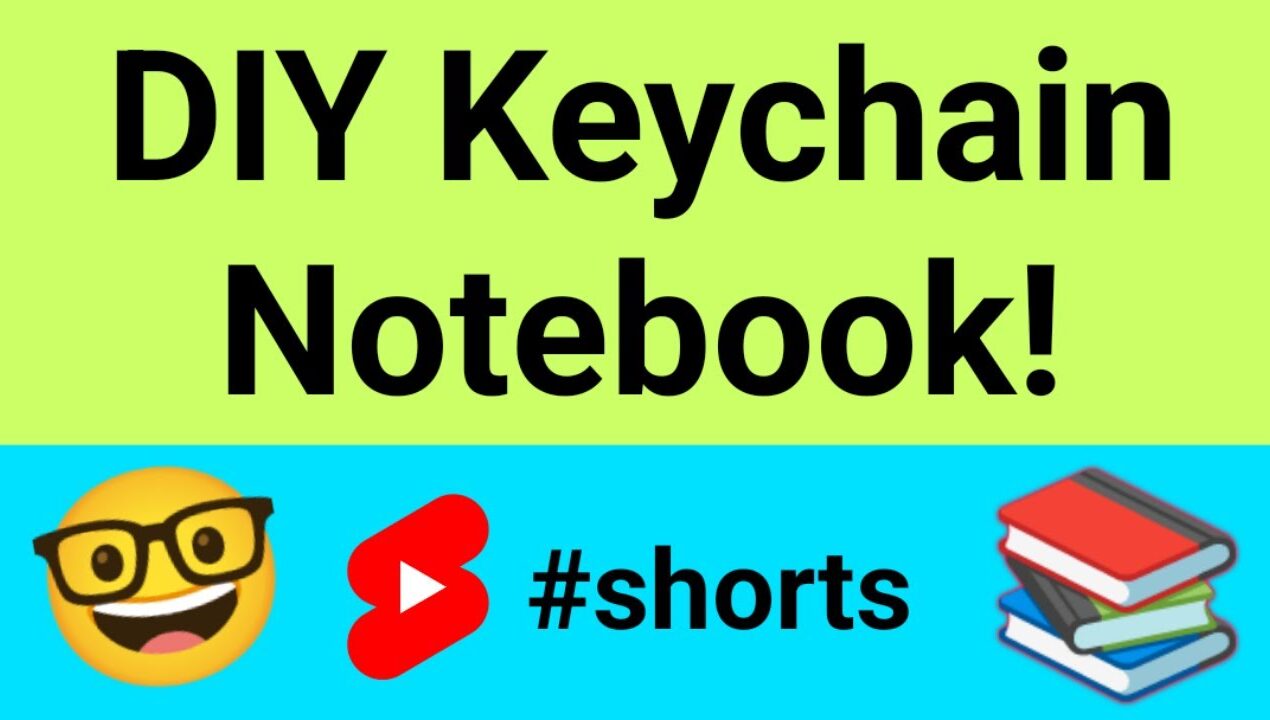 DIY Keychain Notebook! 📚🤓 #shorts