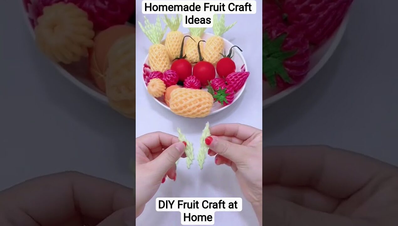 DIY Fruit Craft at Home | Homemade Fruit Craft Ideas | Creative Paper Fruits Making | #fruit