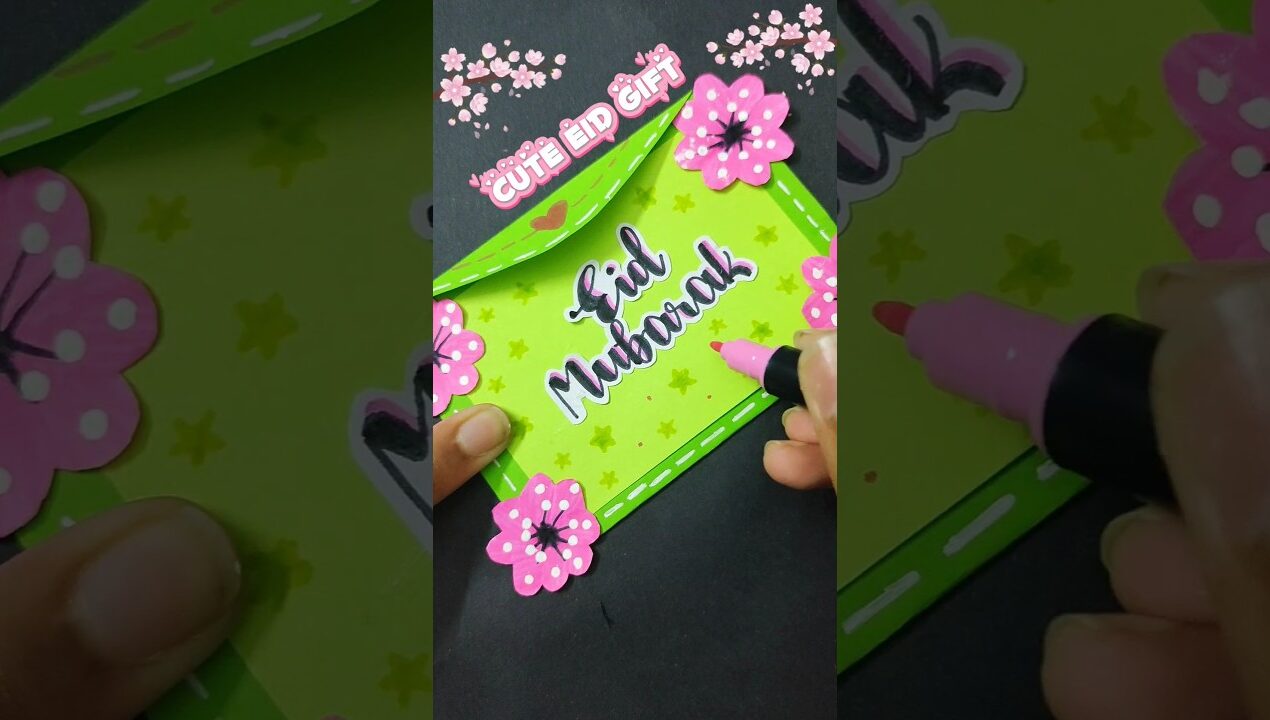 Diy Envelope 💝💖 #eid #eidgift #eidi #diy #gift #eidcraft #papercraft #eidcraftidea #shorts #ramadan