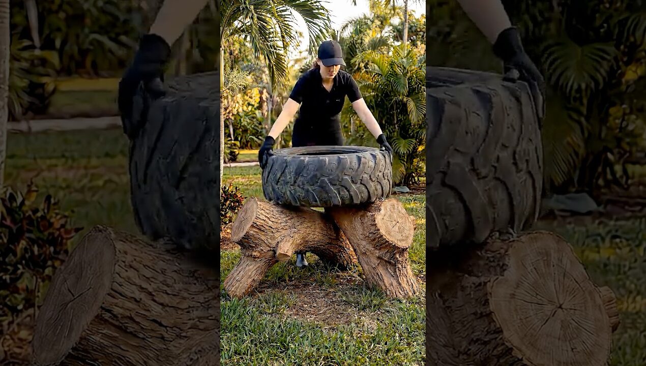 Turning an Old Tire Into a Stunning Garden Planter