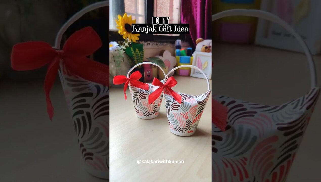Navratri kanya pujan gift idea | DIY kanjak gift #shorts #navratri #diy #youtubeshorts
