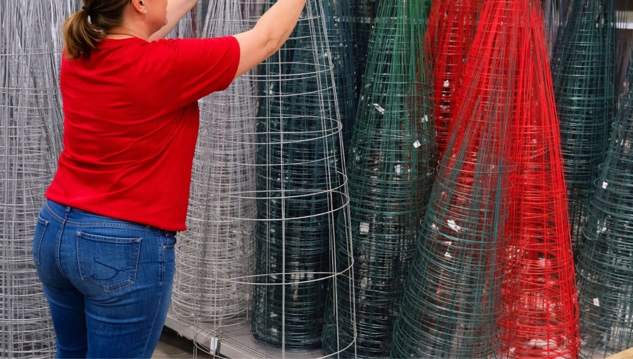 Everyone will be buying tomato cages when they see this brilliant front porch idea!