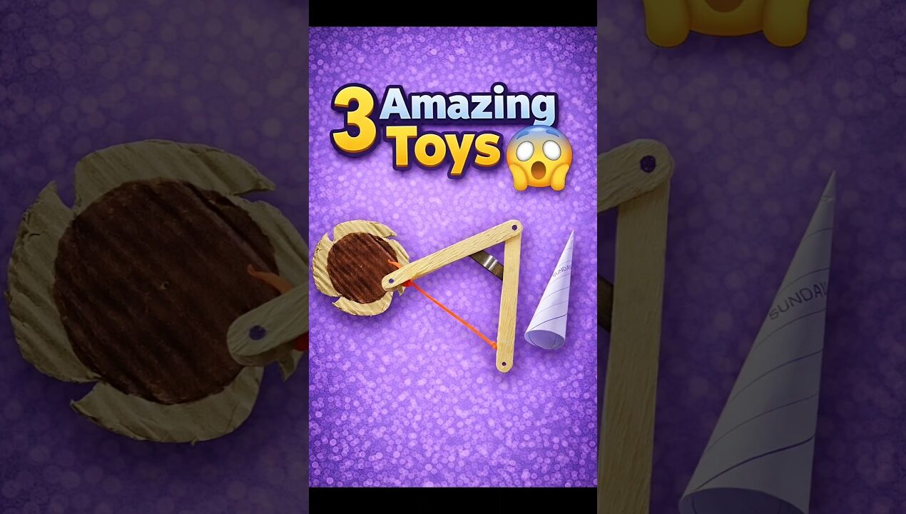 3 Amazing toys 😱 #diy #crafts #viral