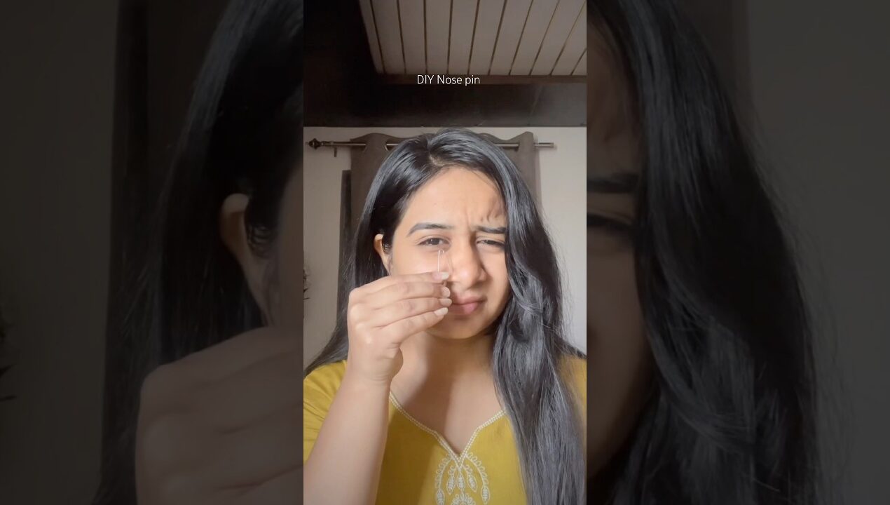 DIY Nose pin 🧷 From hook #shorts #trending #viral #ytshorts #youtubeshorts #diy