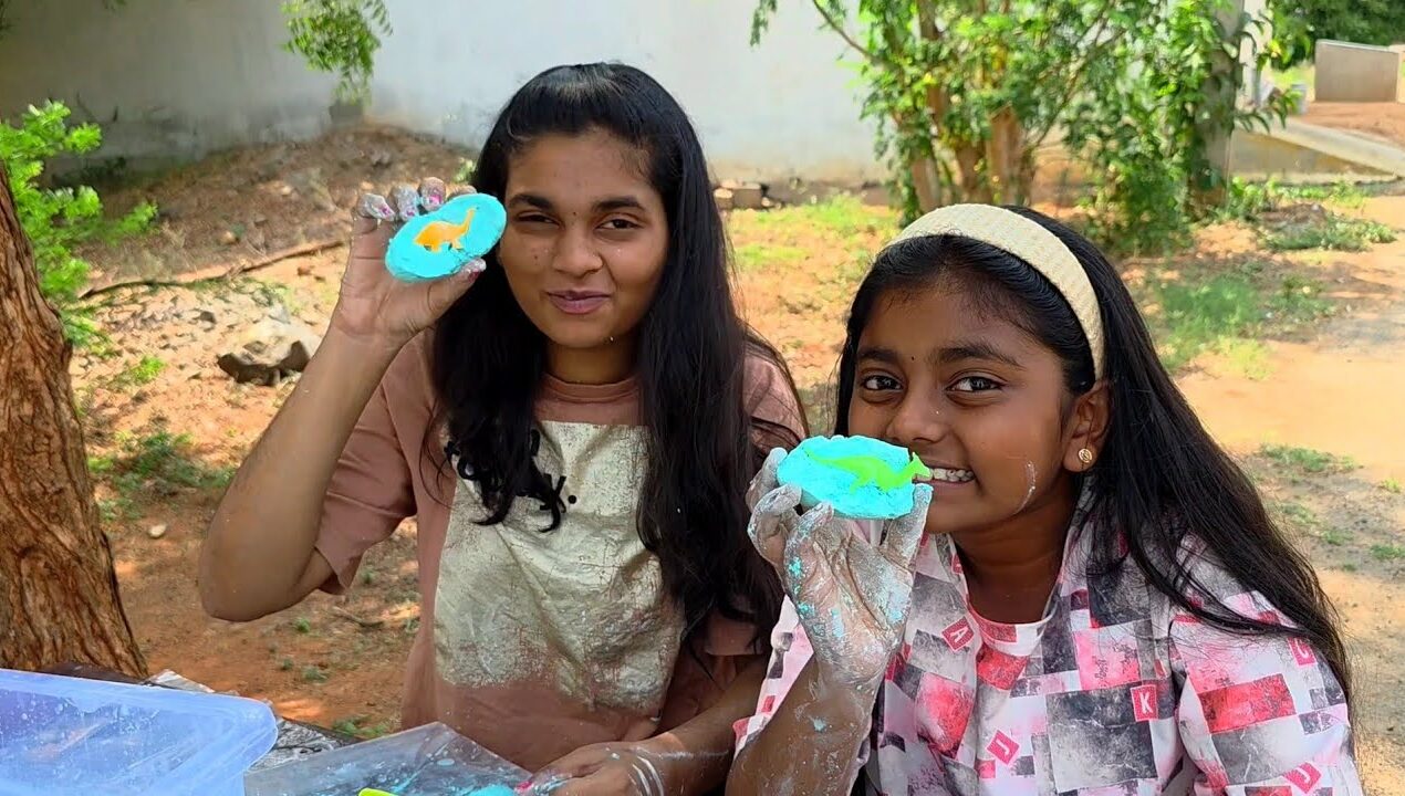 Hatch new Dinosaur Toys Eggs 🦕 Dino Excavation Fun video! Diyaishwarya I UNBOXING I DIY