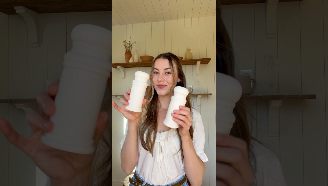 I made my own ceramic salt and pepper shakers 🤍🧂#ceramics #pottery
