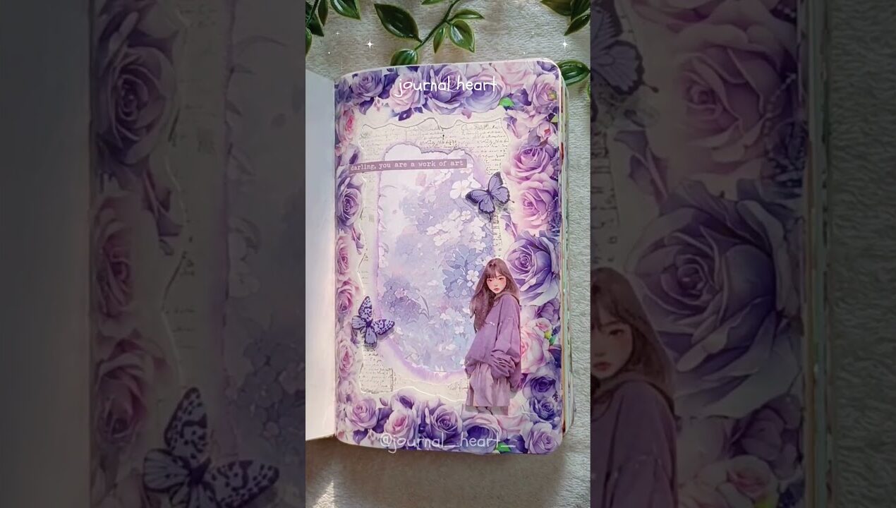 ⊹ ࣪˖ ഒരു Flip through ചെയ്തലോ? 💗⋆˚࿔  #journalheart #ideas #sticker #diy #pinterest #aesthetic