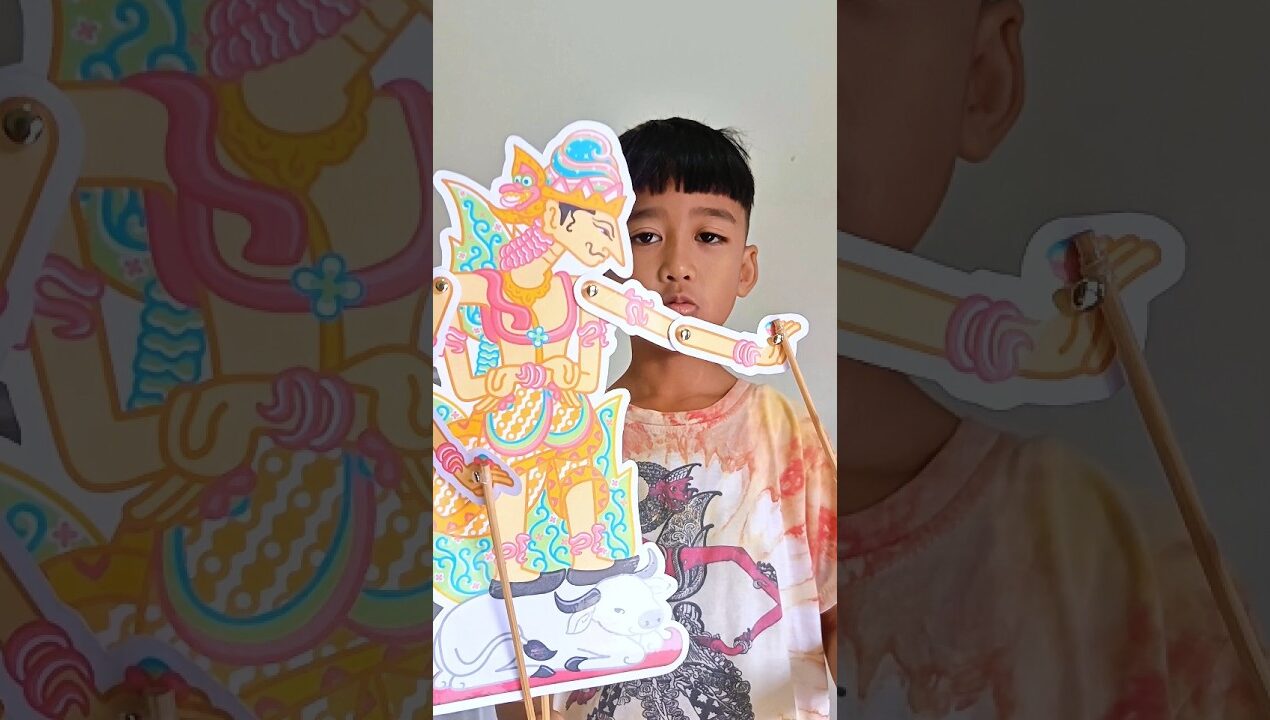 Wayang Batara Guru dirakit #wayang #bataraguru #wayangkertas #wayangkulit #wayanggolek #diy #pupet
