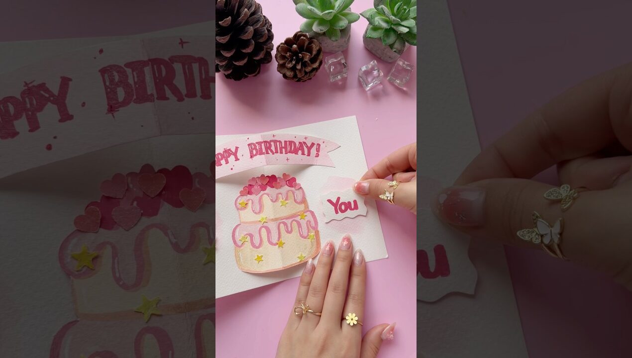 Easy Happy Birthday Card Idea 🎂
